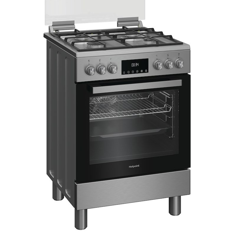 Hotpoint Ariston Cucina Gas Forno Elettrico H6g5lmx Acciaio Inox