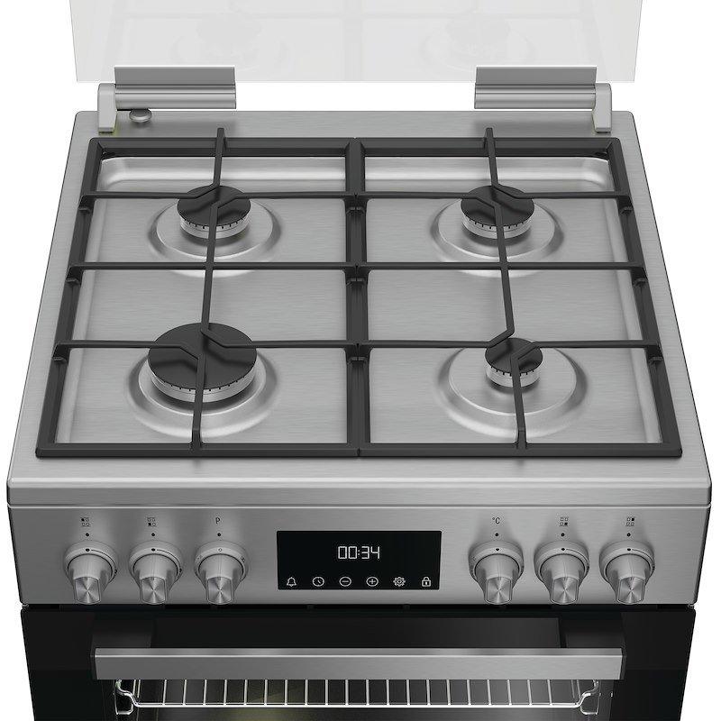 Hotpoint Ariston Cucina Gas Forno Elettrico H6g5lmx Acciaio Inox