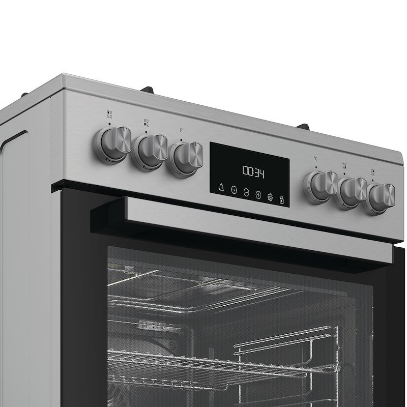 Hotpoint Ariston Cucina Gas Forno Elettrico H6g5lmx Acciaio Inox