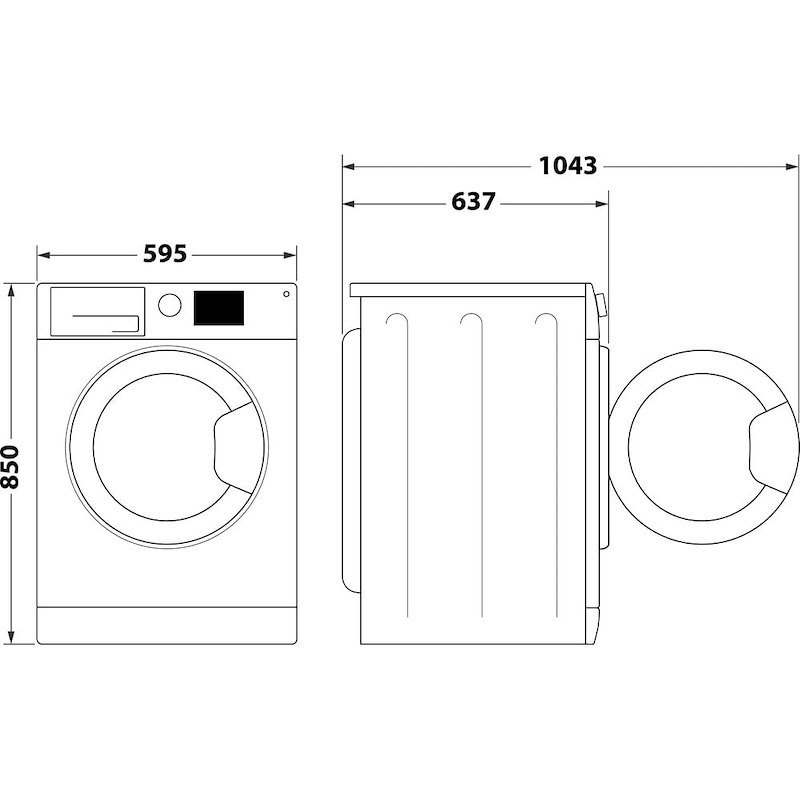 Hotpoint-ariston  lavatrice a carica frontale 9KG Nf98wk It