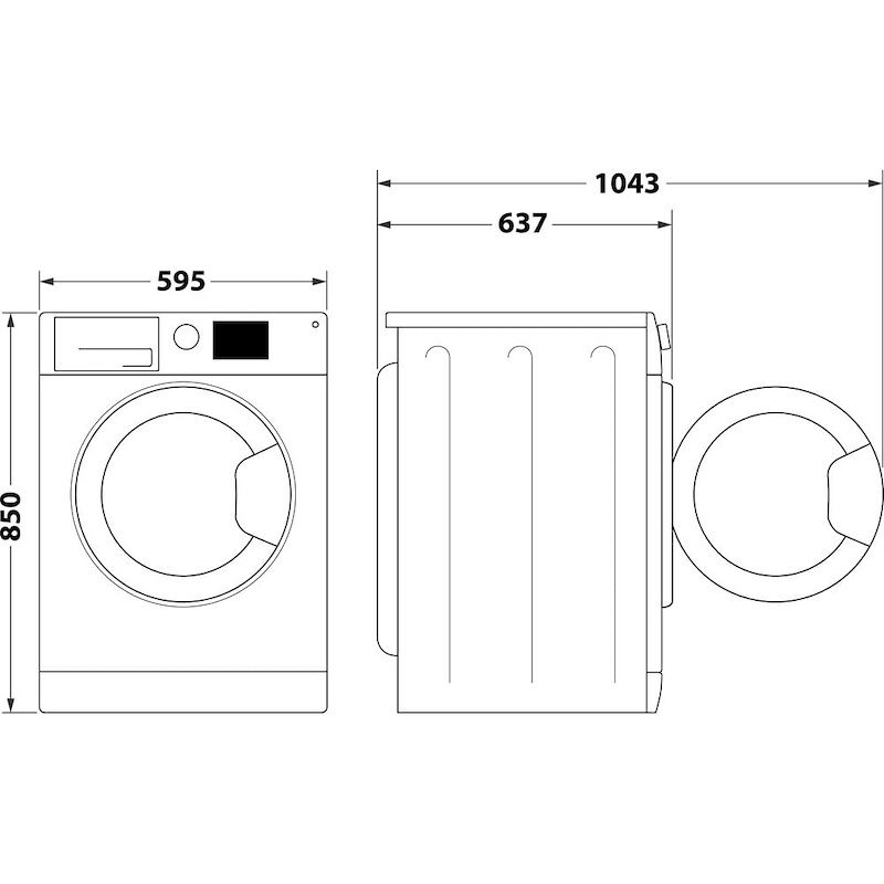 Hotpoint-ariston  lavatrice a carica frontale 9KG Nf98wk It