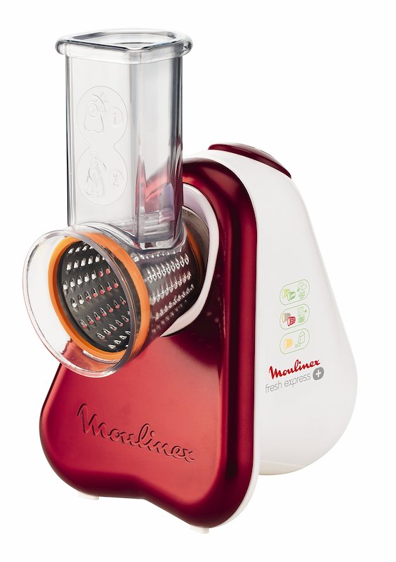 Moulinex Fresh Express DJ755G Affettatutto Grattugia Elettrico Rosso