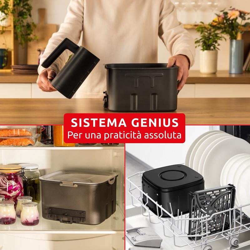 Moulinex Friggitrice ad Aria 7L Easy Fry Silence EZ8428F0 Nero