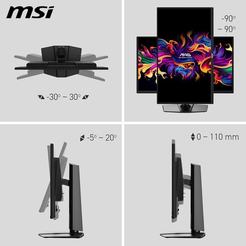 Msi Monitor Gaming 26,5" Mag 272qp Qd-oled X24