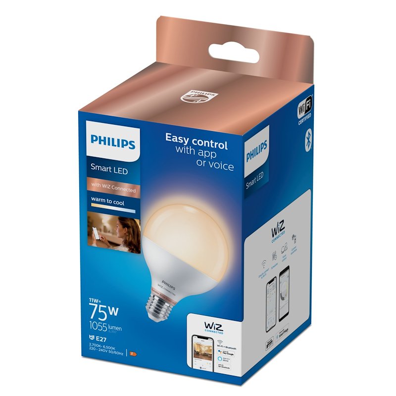 Philips Smart LED - Lampadina Globo E27 75W Signify - 37260300