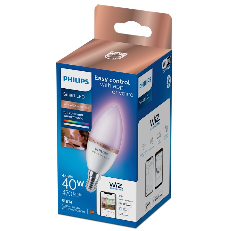 Philips Signify - Candela WFB 40W C37 E27 Wireless dimmerabile - 37240500