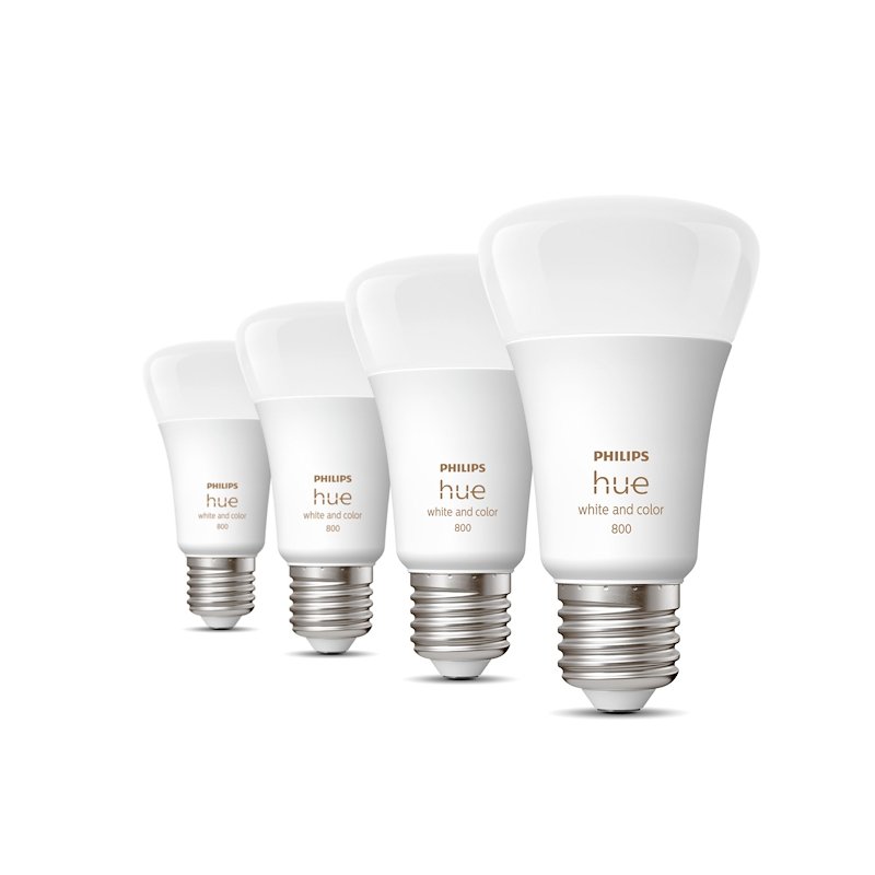 Philips Hue - Kit 4x White and Color ambiance 4 Lampadine Smart E27 60 W 32840200