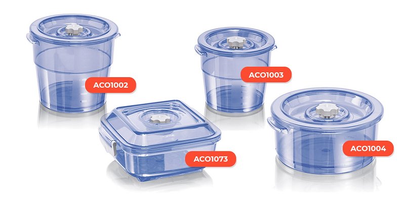 Flaem Magic Vac - Contenitore quadrato linea Executive - aco1073
