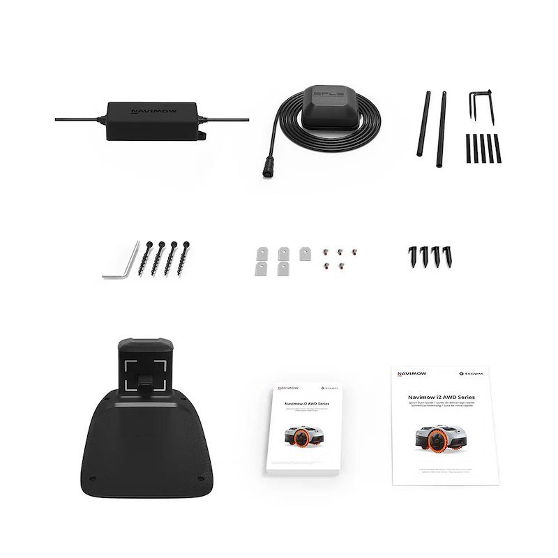 Navimow Tagliaerba a batteria I208e Awd Nero/Arancione