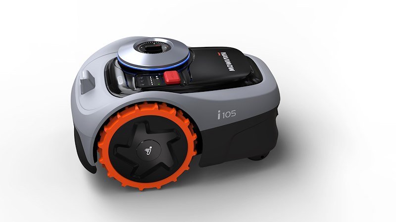Navimow Tagliaerba a batteria I208e Awd Nero/Arancione