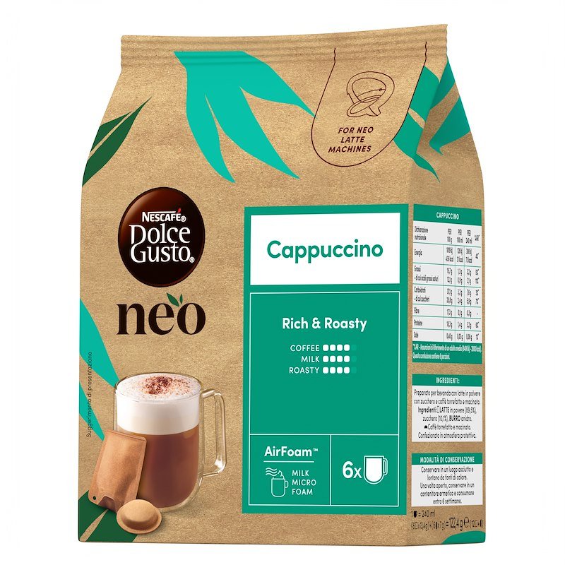 Nescafé Dolce Gusto NEO Cappuccino 6 capsule + 6 bustine 12613839