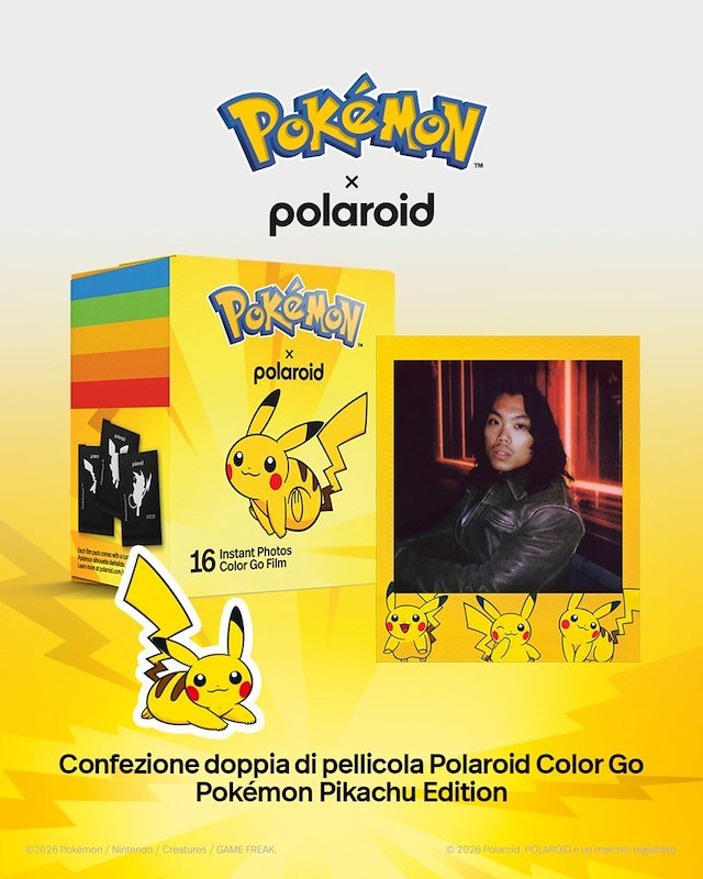 Nikon Pellicola in edizione speciale con cornici di Pikachu Go Film Pokemon Pikachu