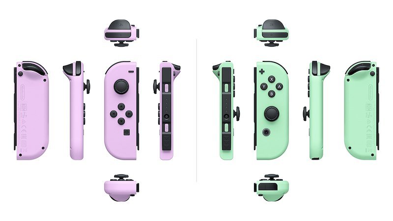 Nintendo Coppia di Joy-Con 10019752 Viola pastello e Verde pastello