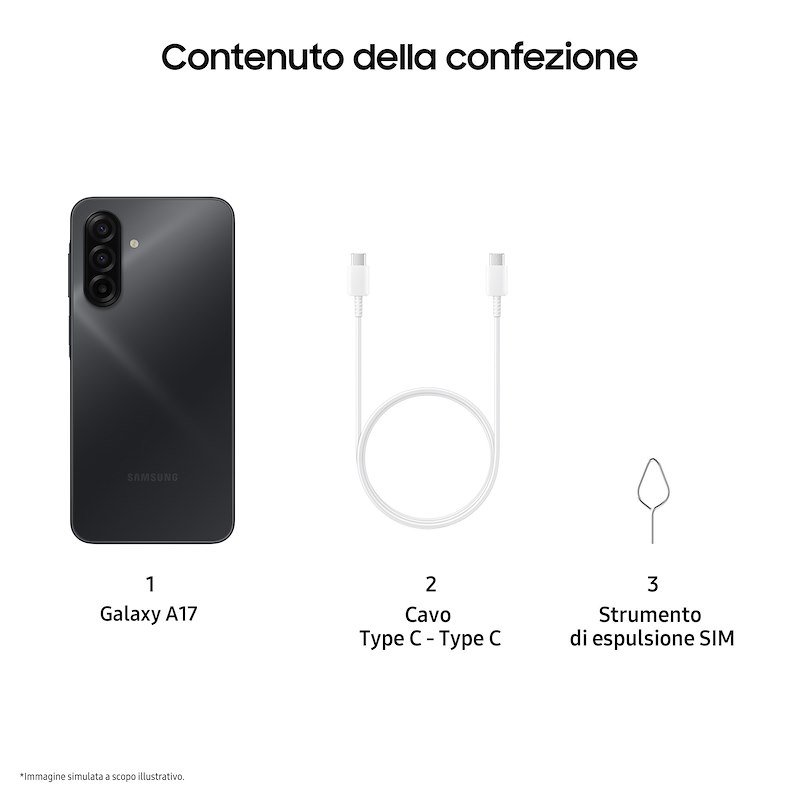 Vodafone Samsung A17 4g 4/128gb Black