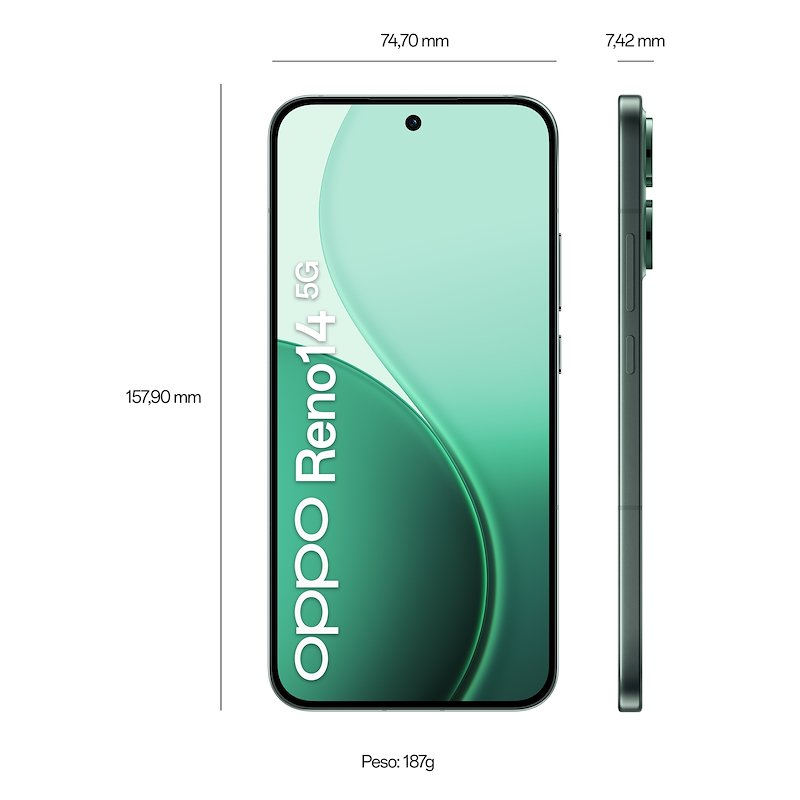 Oppo Smartphone Reno14 5g 12/512 GB Luminous Gree