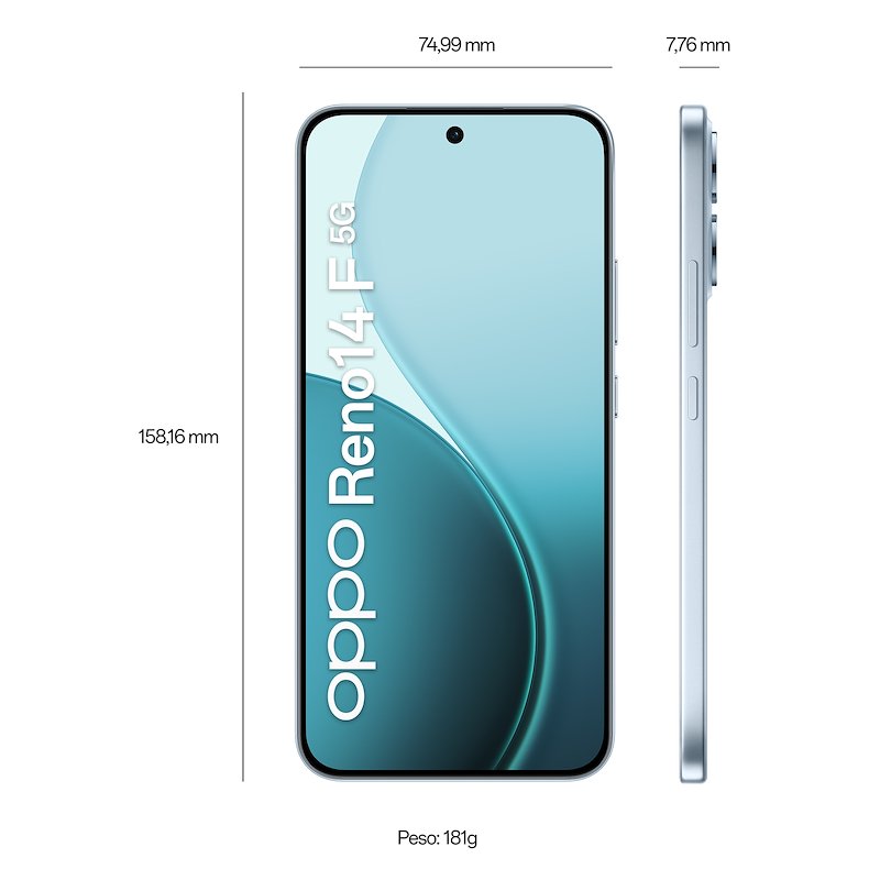 Oppo Smartphone Reno14 F 5g 8/256GB Opal Blue