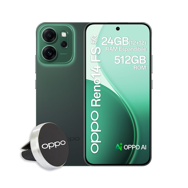 Oppo Smartphone Reno14 Fs 5g 12/512GB Luminous Green