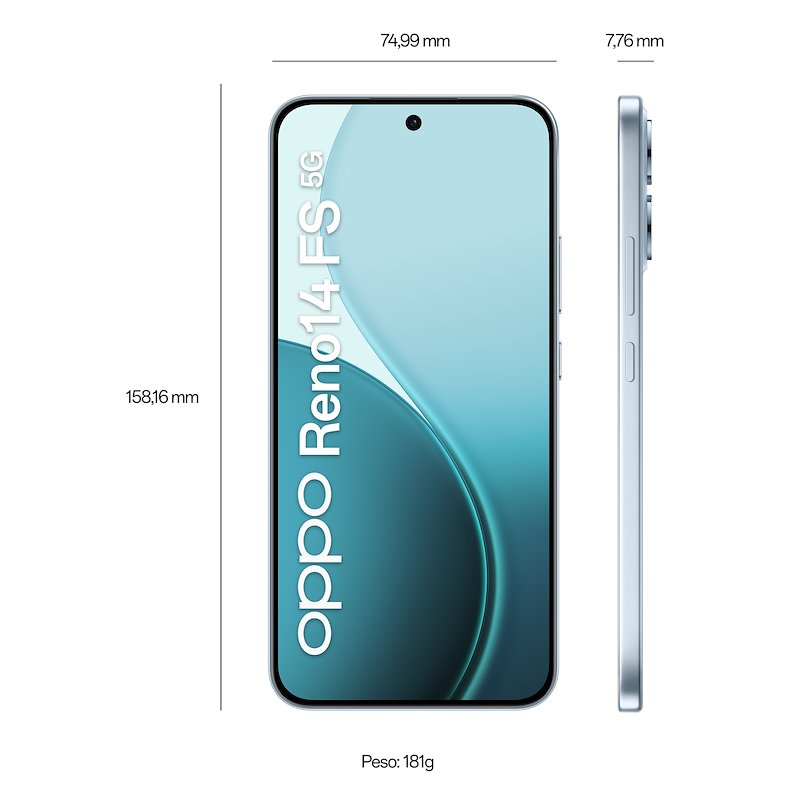 Oppo Smartphone Reno14 Fs 5g 12/512GB Opal Blue