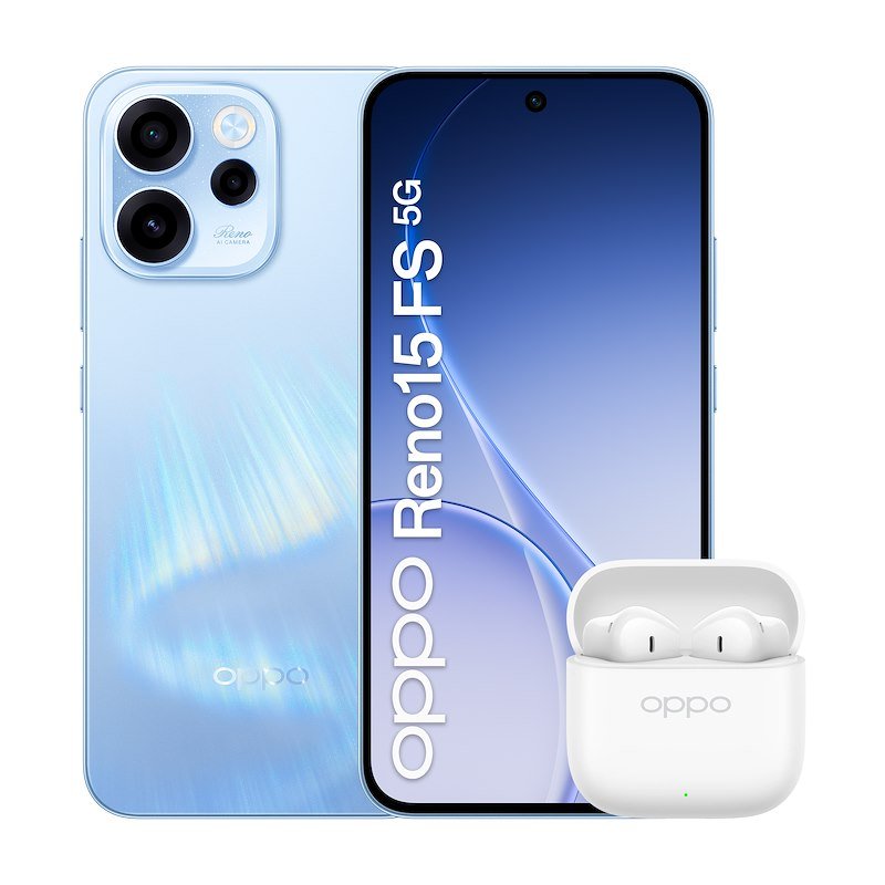Oppo Smartphone Bundle Reno15 Fs 5g 8+512  Blue+enco Buds3