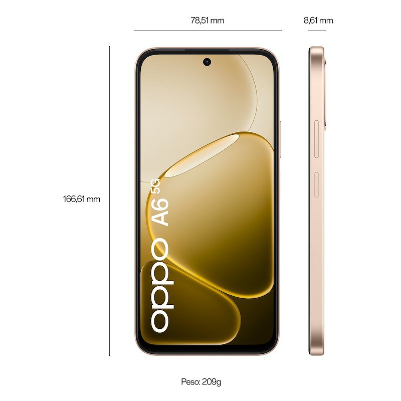Oppo Smartphone A6 5g 6/256gb Aurora Gold