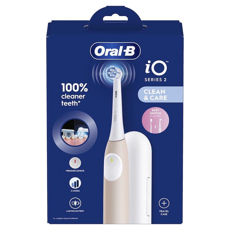 Oral B Spazzolino Elettrico Io2 Series Calm Pink + Travel Case