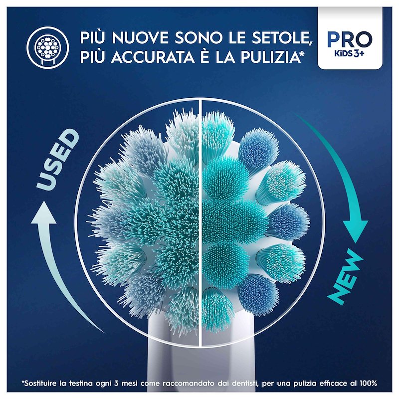 Oral B Testine Di Ricambio Pro Kids Con Disney Frozen EB10S FROZEN 4CT X12PZ
