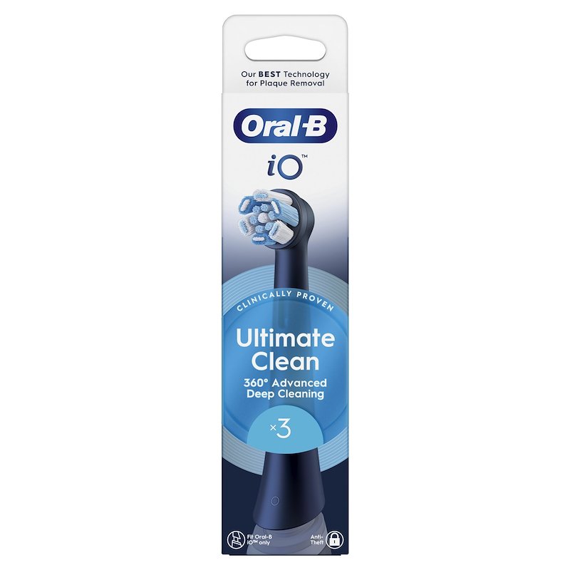 Oral B 3 Testine di ricambio Ultimate Clean Black X3