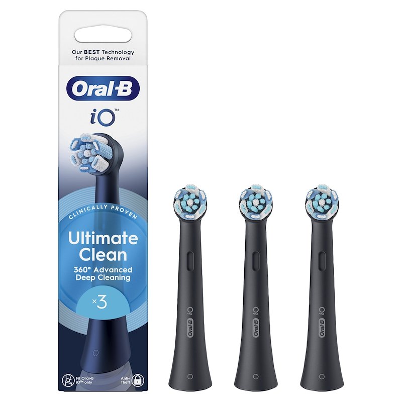 Oral B 3 Testine di ricambio Ultimate Clean Black X3