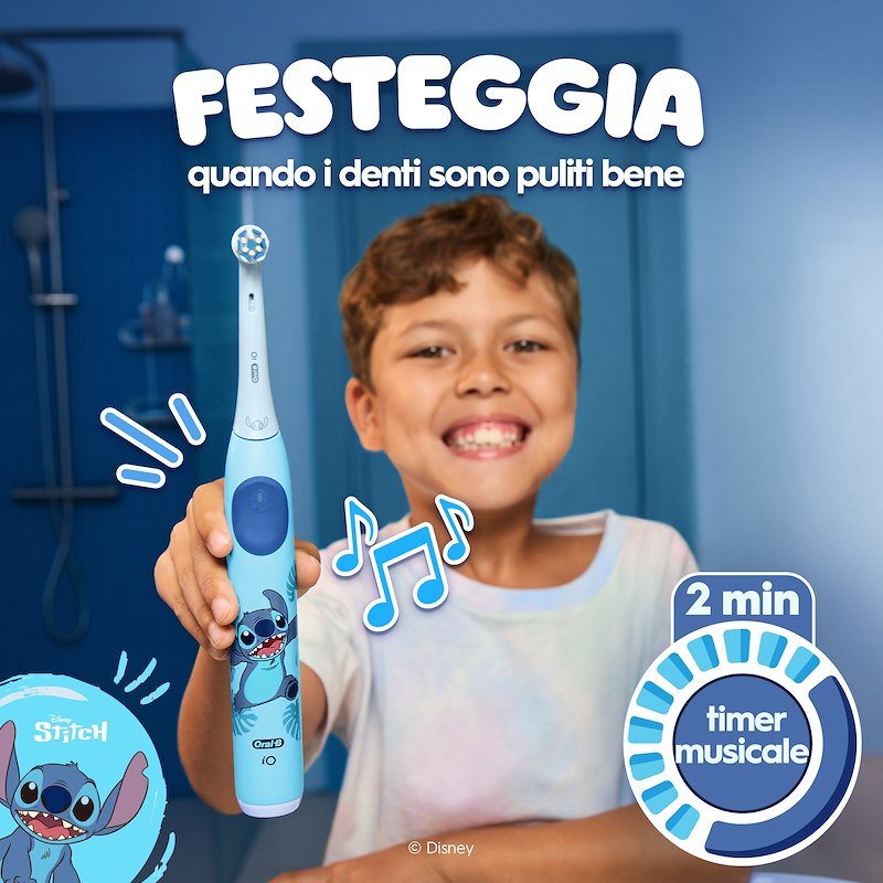 Oral B Spazzolino elettrico iO Kids Stitch Disney + custodia