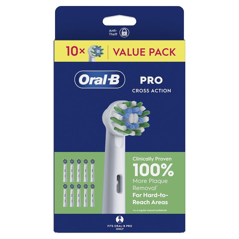 Oral B Testine Di Ricambio CrossaAction Eb50RX X 10 White
