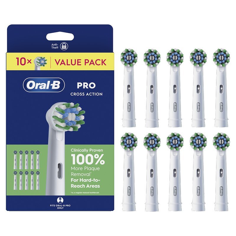 Oral B Testine Di Ricambio CrossaAction Eb50RX X 10 White