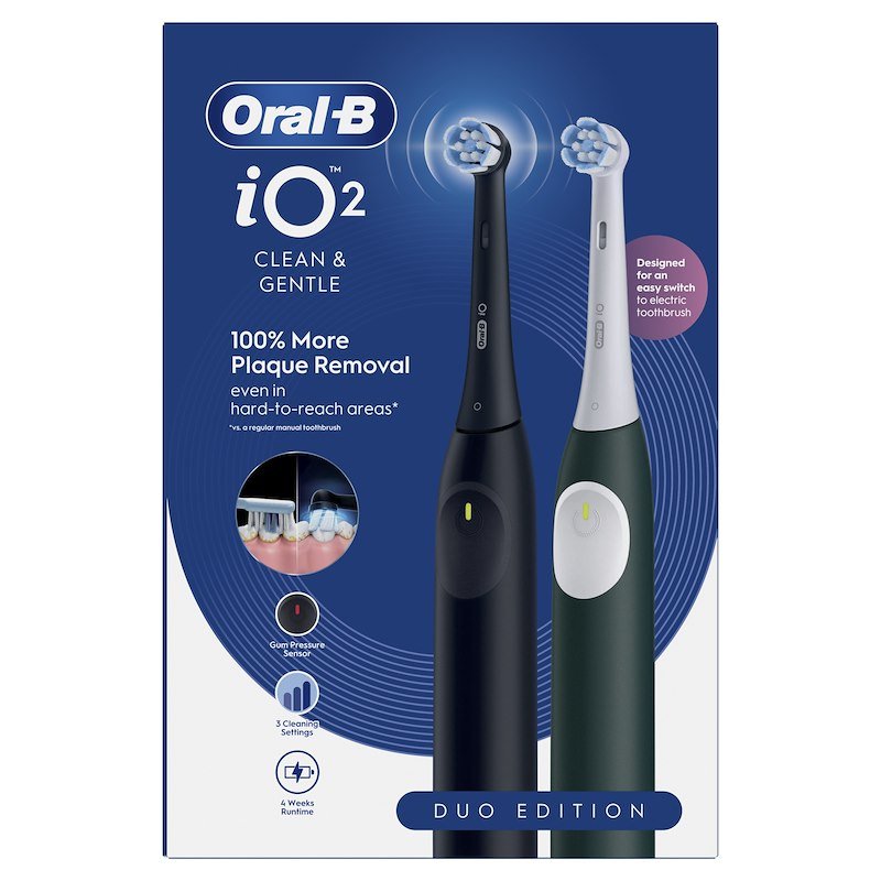 Oral B Spazzolino Elettrico Io2 Duo Nero Verde