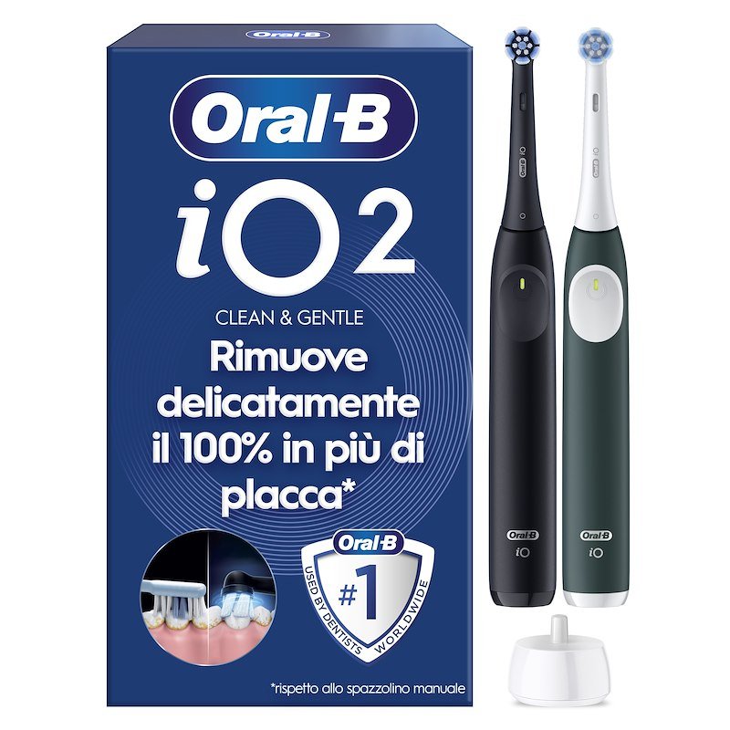 Oral B Spazzolino Elettrico Io2 Duo Nero Verde