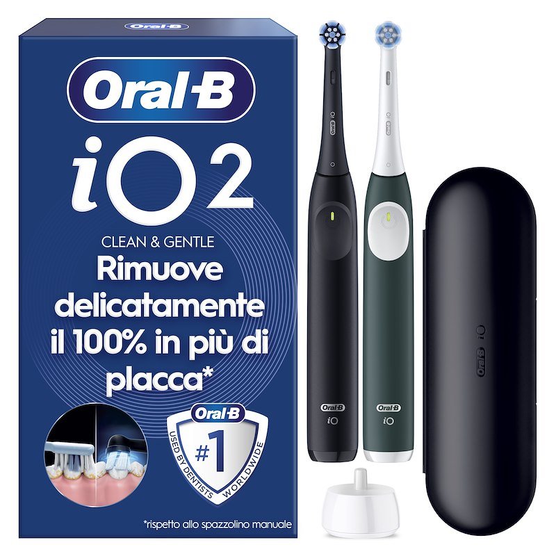 Oral B Spazzolino Elettrico Io2 Duo Nero Verde