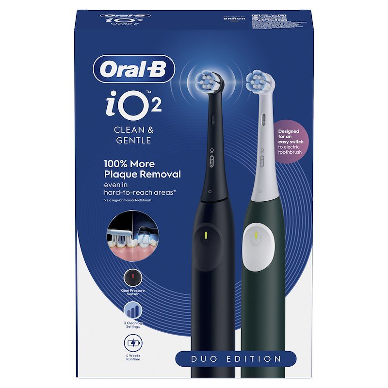 Oral B Spazzolino Elettrico Io2 Duo Nero Verde