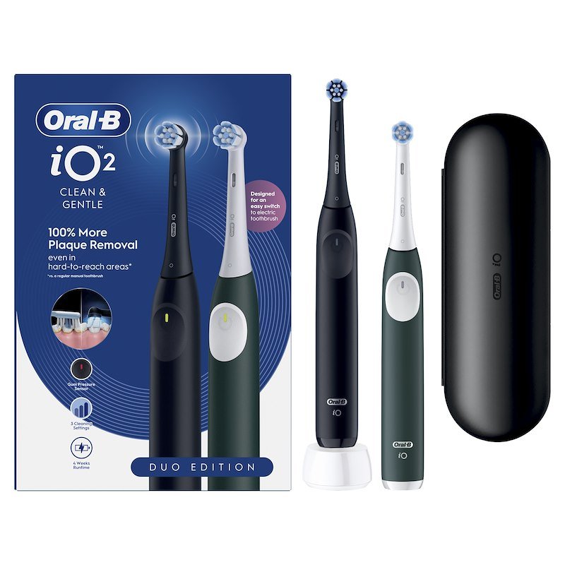 Oral B Spazzolino Elettrico Io2 Duo Nero Verde