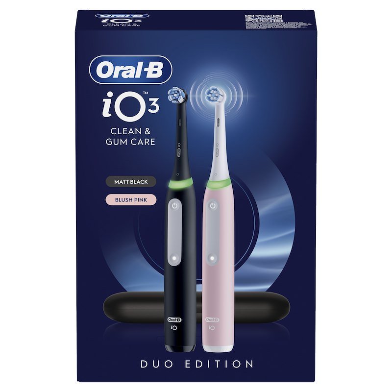 Oral B Spazzolino elettrico Io3 Duo Nero Rosa