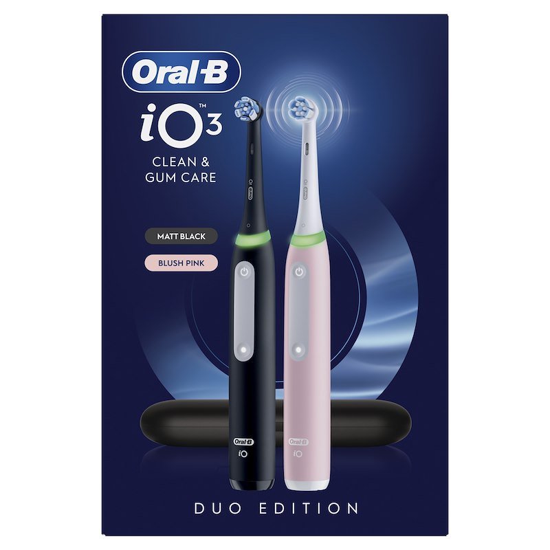 Oral B Spazzolino elettrico Io3 Duo Nero Rosa