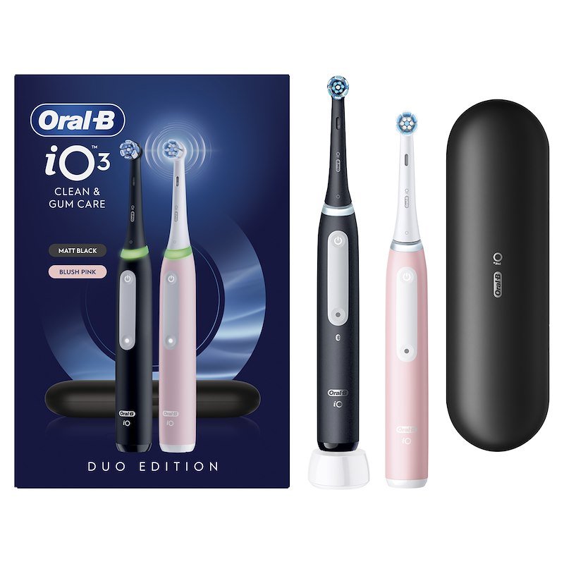 Oral B Spazzolino elettrico Io3 Duo Nero Rosa