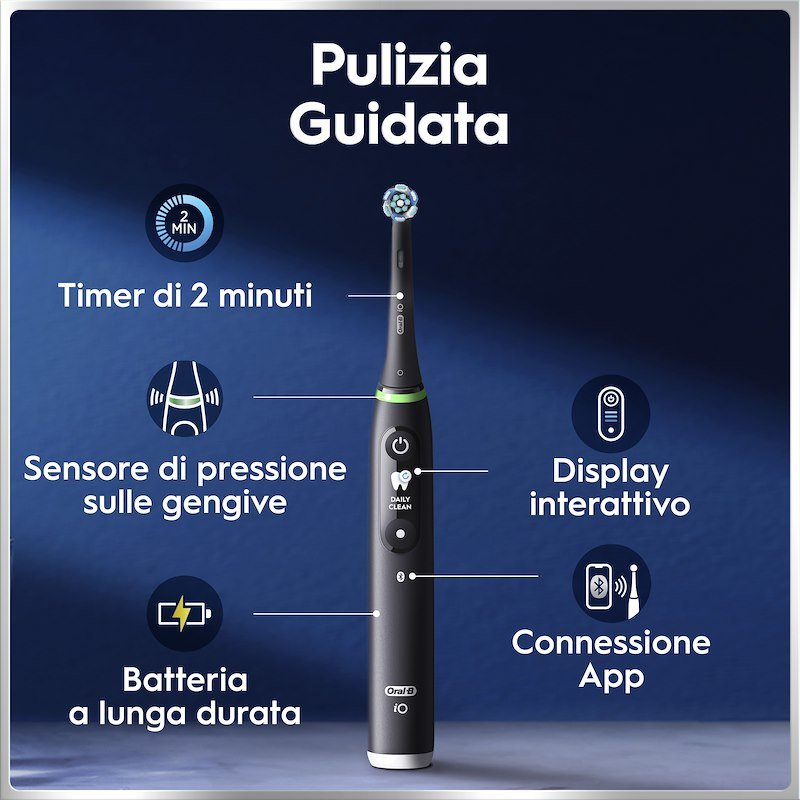 Oral B Spazzolino elettrico Io6 Duo Nero Rosa box