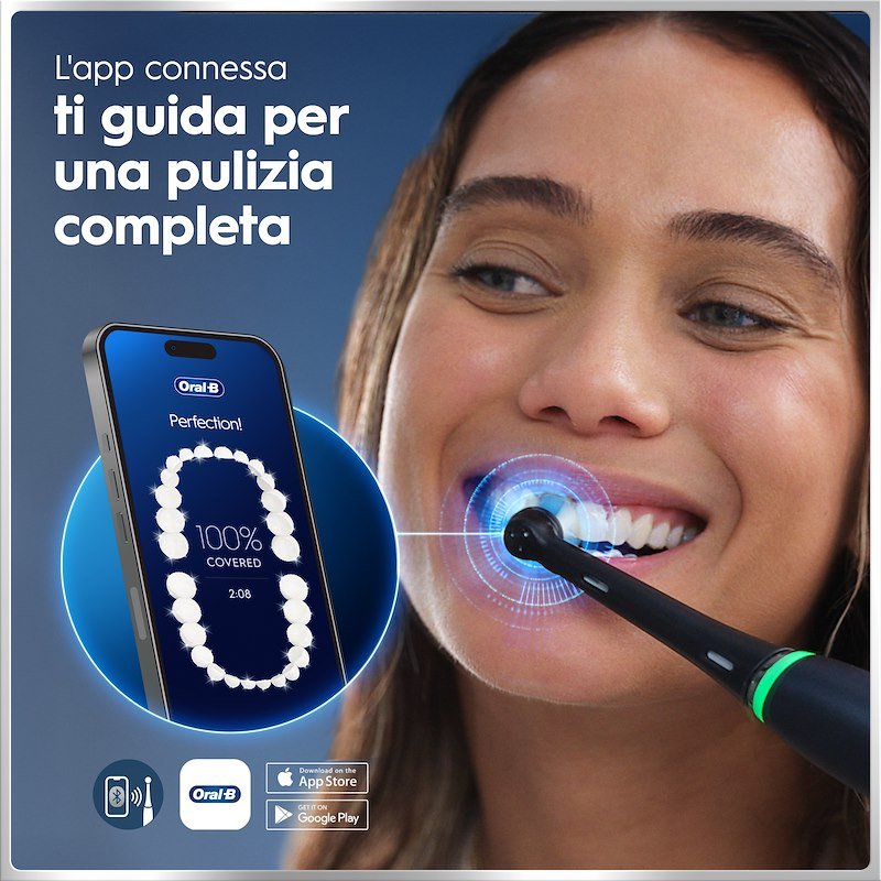 Oral B Spazzolino elettrico Io6 Duo Nero Rosa box