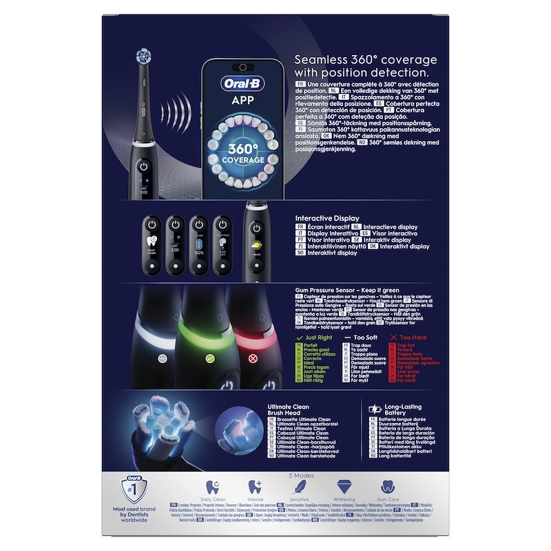 Oral B Spazzolino elettrico Io6 Duo Nero Rosa box