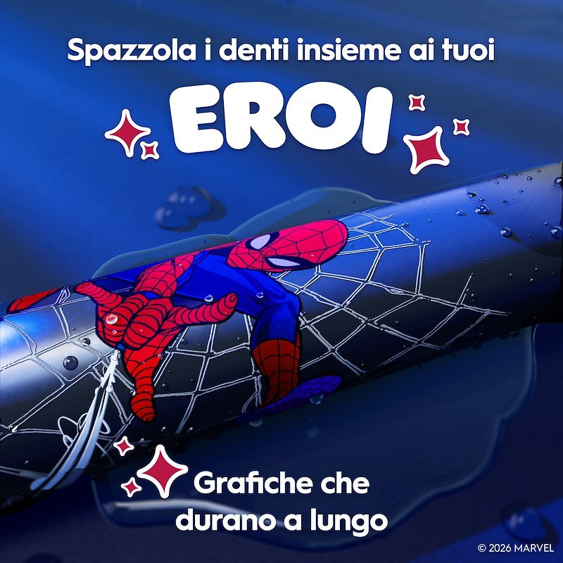 Oral B spazzolino elettrico Io2 Spiderman Con Travel Case