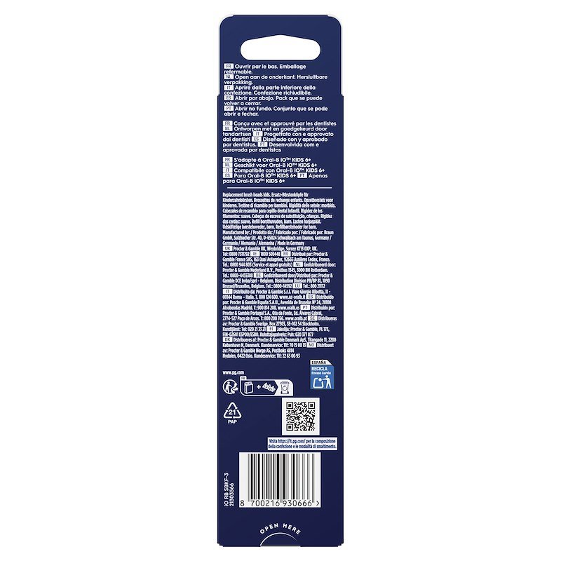 Oral B Testine di Ricambio iO Series Refill 3 testineSpiderman