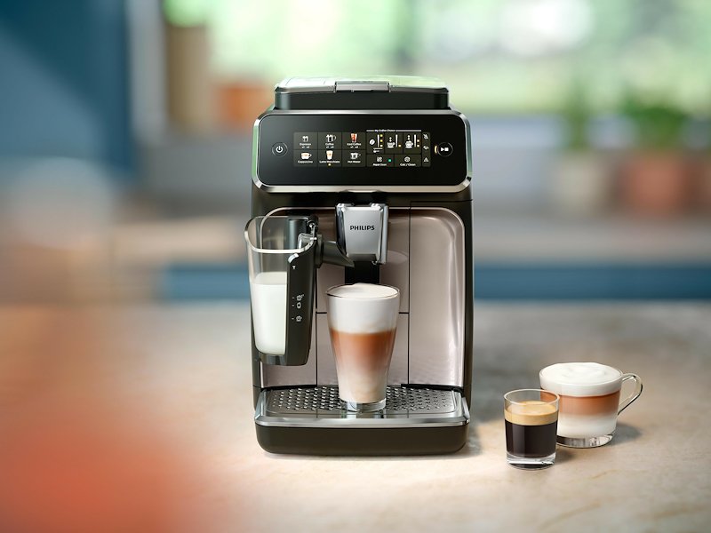 Dreame Macchina del caffè Automatica SERIES 3300 LATTEGO EP3347/90 Nero/Argento
