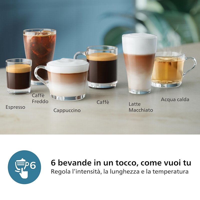 Philips Macchina del caffè automatica SERIES 3300 LATTEGO EP3347/90 Nero/Argento