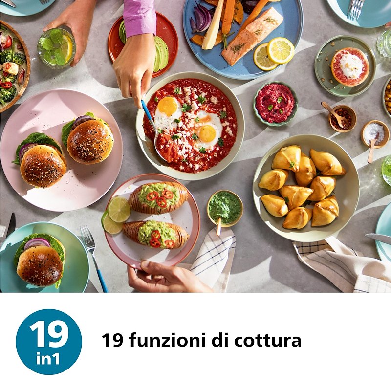 Philips Friggitrice ad Aria Serie 5000 Na555/00 Inox