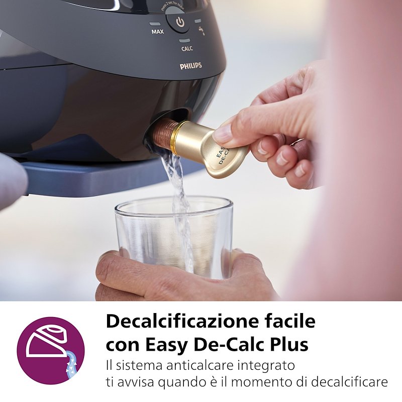 Philips Ferro da Stiro a Caldaia PerfectCare Serie 8000 Psg8140/80 Nero/Oro