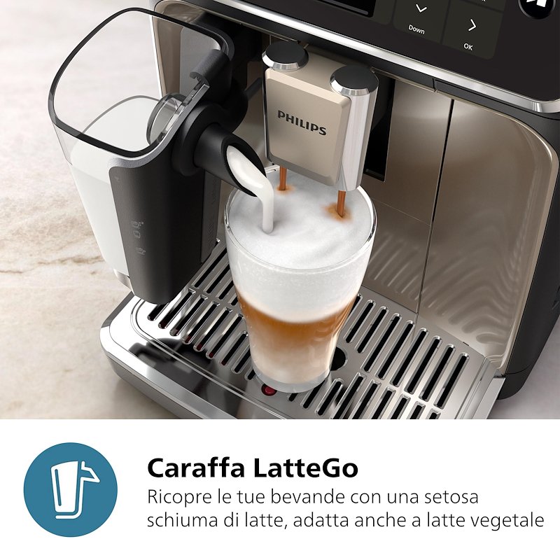 Philips Macchina del caffè automatica SERIE 5500 EP5547/90 Nero/Cromato