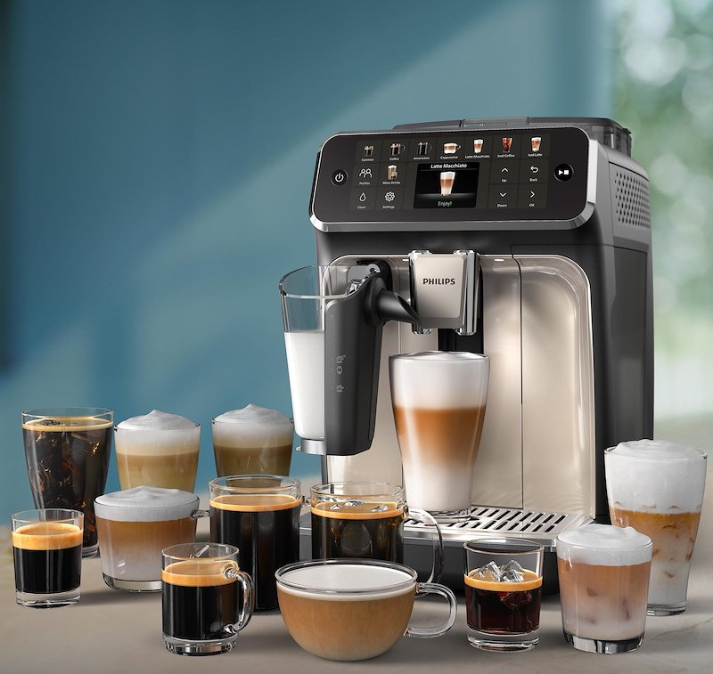 Philips Macchina del caffè automatica SERIE 5500 EP5547/90 Nero/Cromato